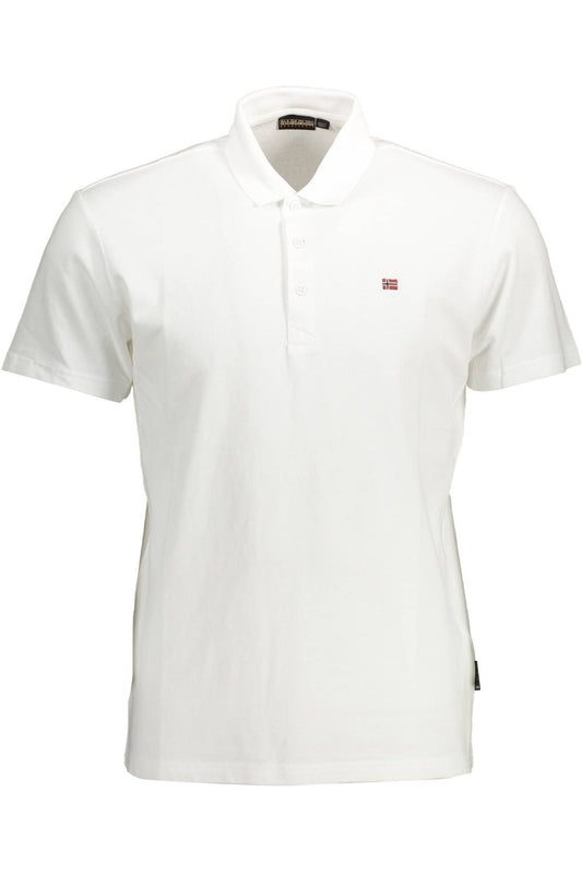 White Cotton Polo Shirt