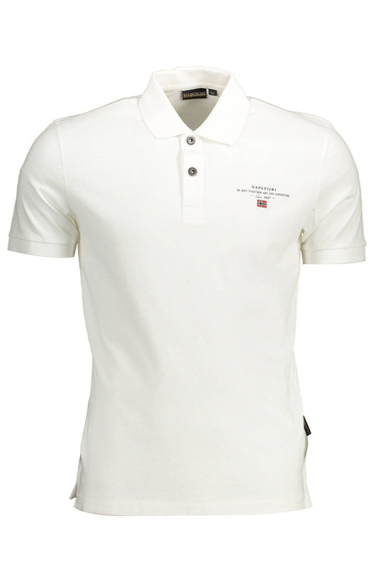 White Cotton Polo Shirt