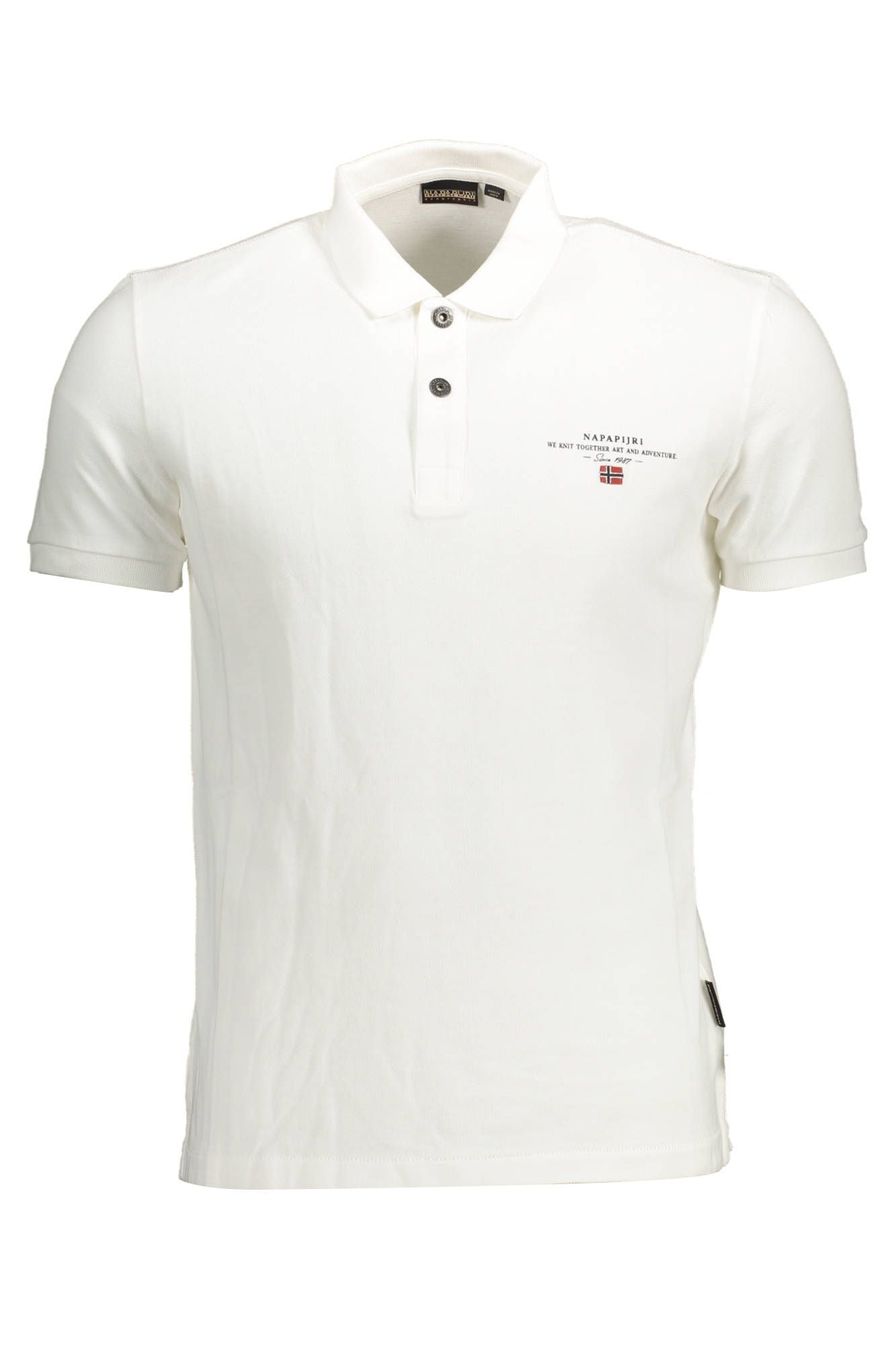 White Cotton Polo Shirt