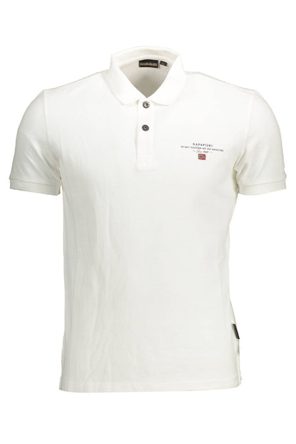 White Cotton Polo Shirt