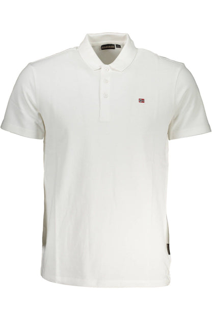 White Cotton Polo Shirt