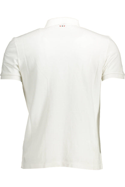 White Cotton Polo Shirt