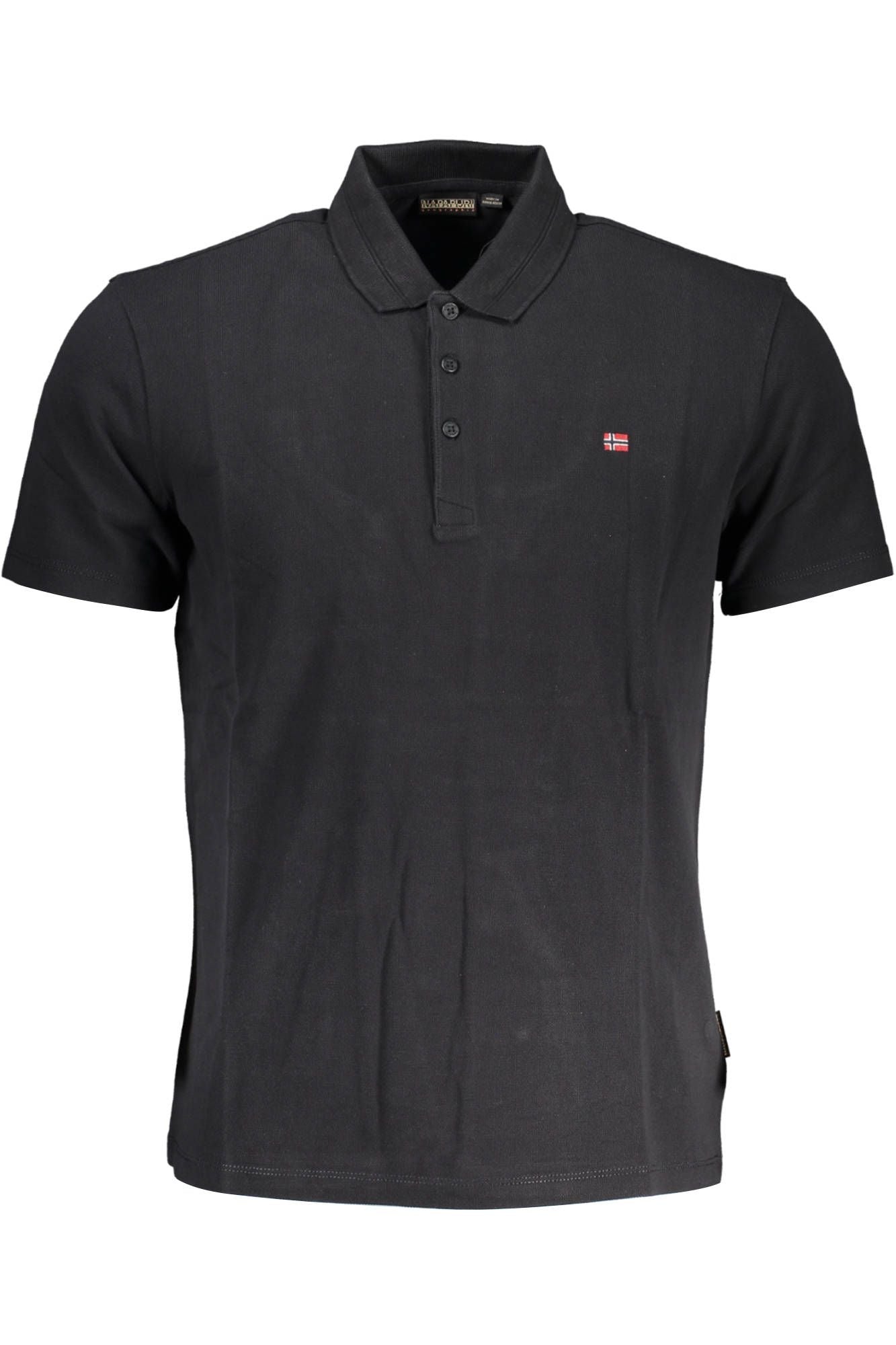 Black Cotton Polo Shirt