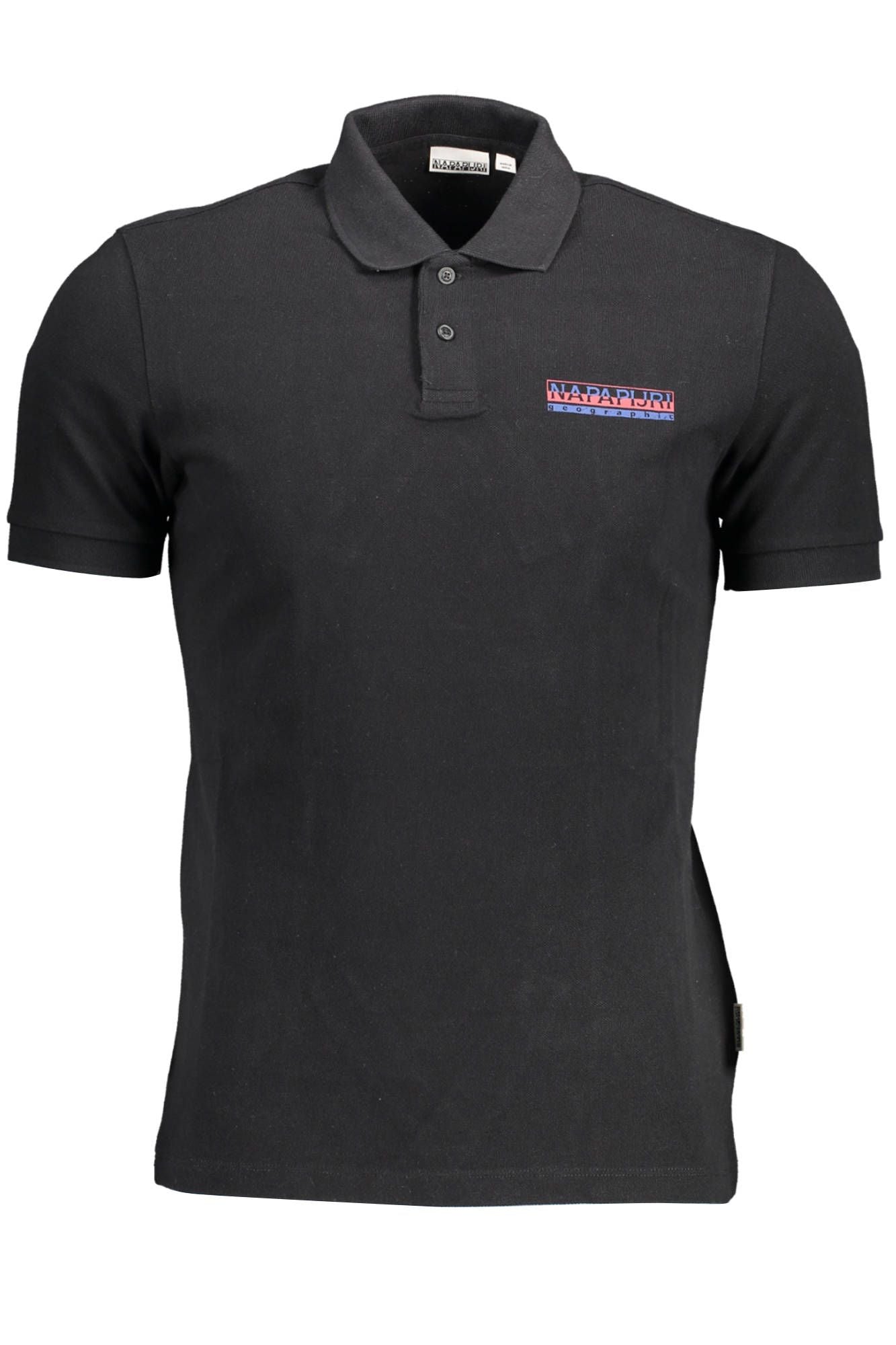 Black Cotton Polo Shirt