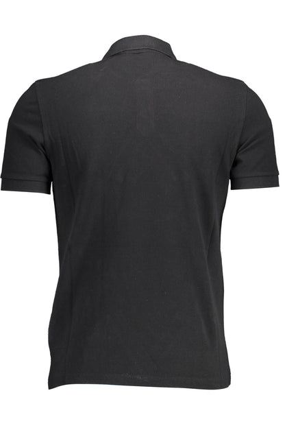 Black Cotton Polo Shirt