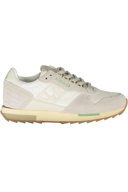White Polyester Sneaker