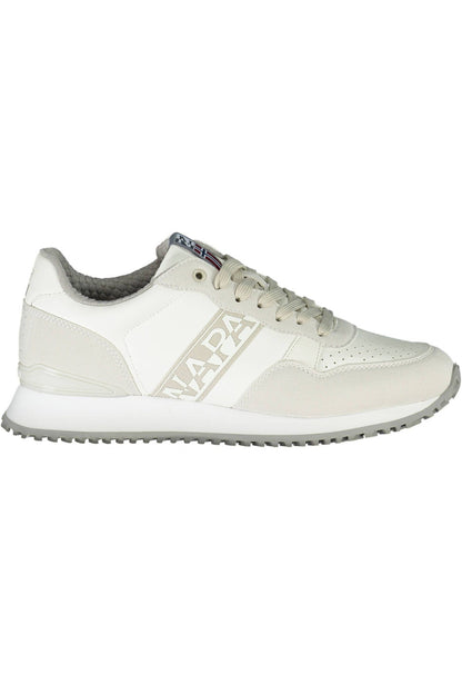 White Polyester Sneaker