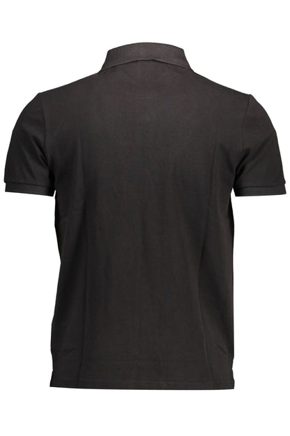 Black Cotton Polo Shirt
