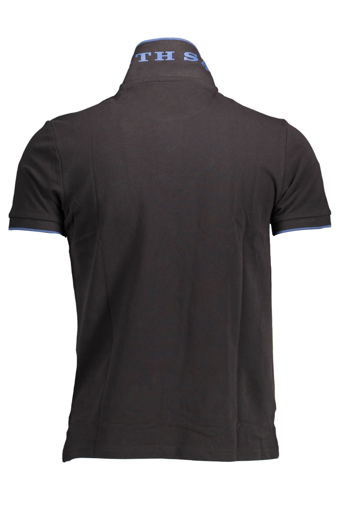 Black Cotton Polo Shirt