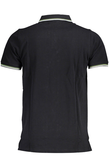 Black Cotton Polo Shirt