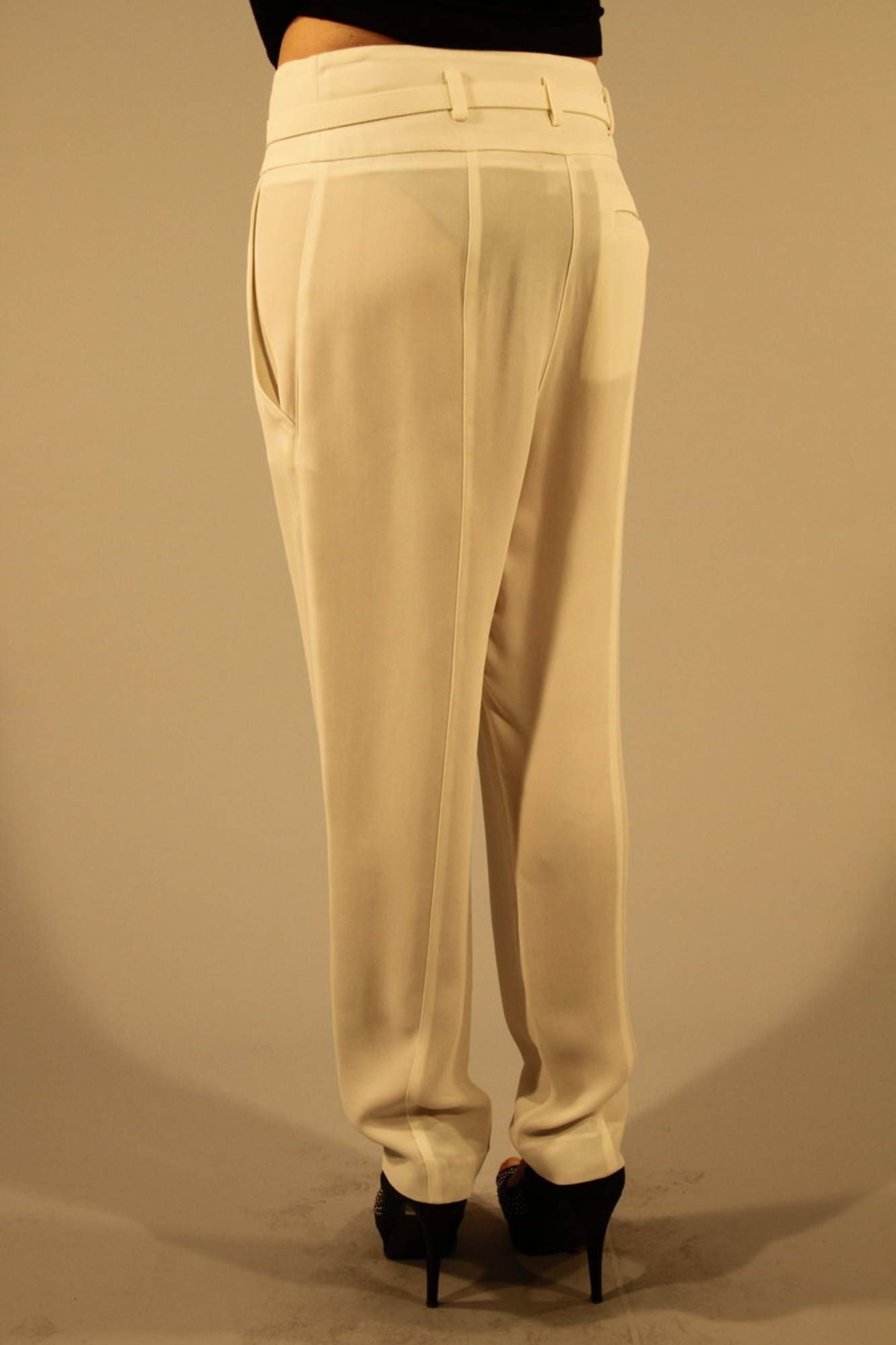 White Viscose Jeans & Pant