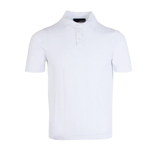 White Cotton Short Sleeves Polo Shirt