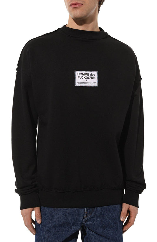 Black Cotton Sweater