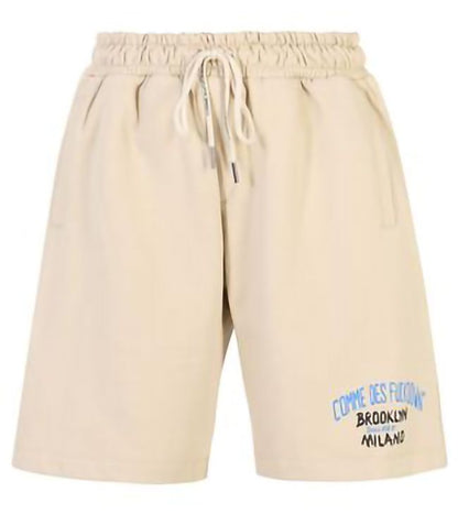 Beige Cotton Short
