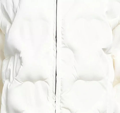 White Polyester Jackets & Coat