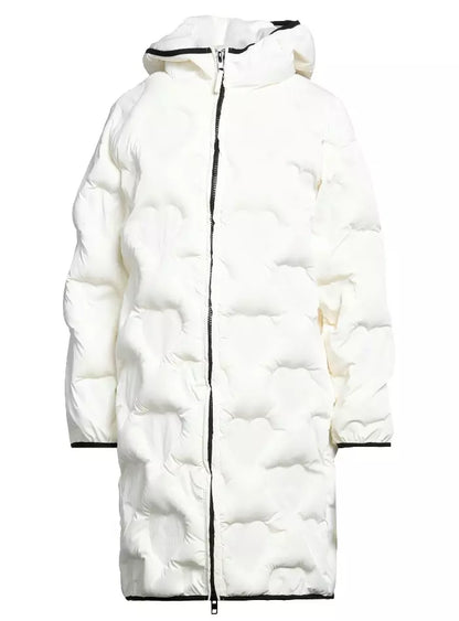 White Polyester Jackets & Coat