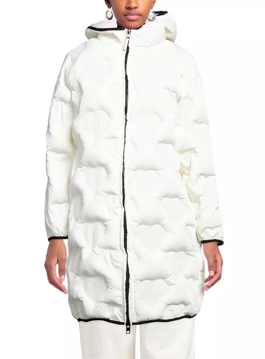 White Polyester Jackets & Coat