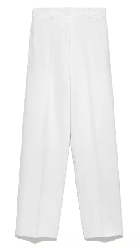 White Polyester Jeans & Pant