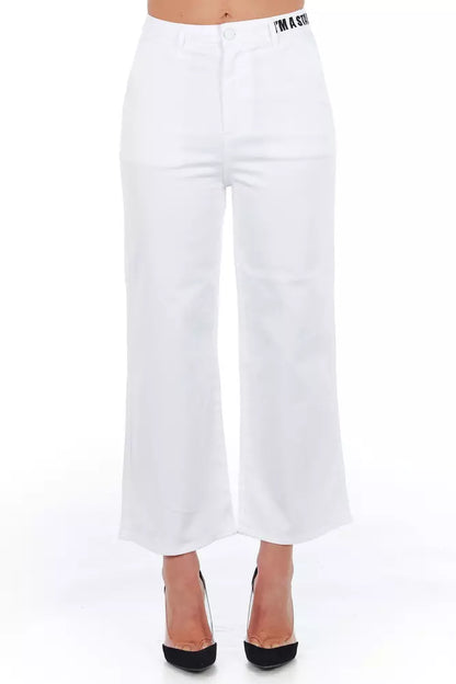 White Cotton Jeans & Pant