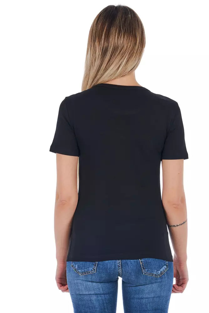 Black Cotton Tops & T-Shirt