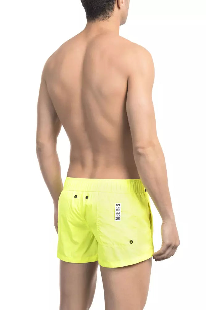 Yellow Polyamide Swimwear