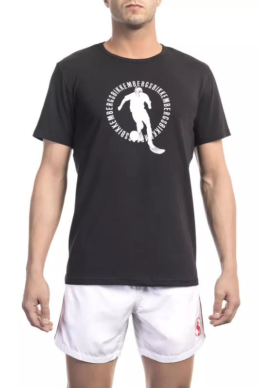 Black Cotton T-Shirt