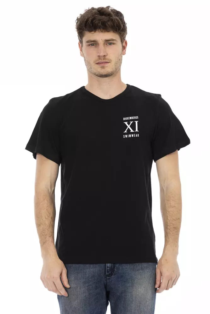 Black Cotton T-Shirt