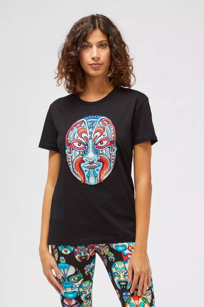 Black Cotton Tops & T-Shirt