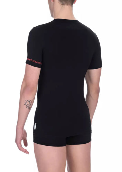Black Cotton T-Shirt