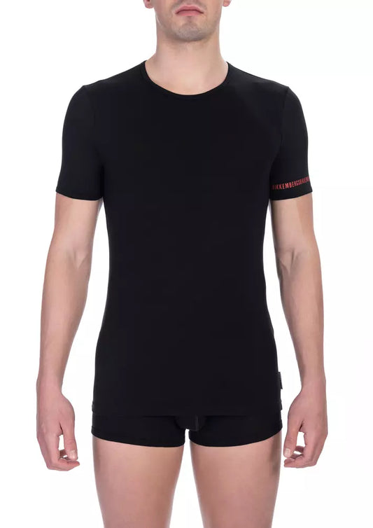 Black Cotton T-Shirt