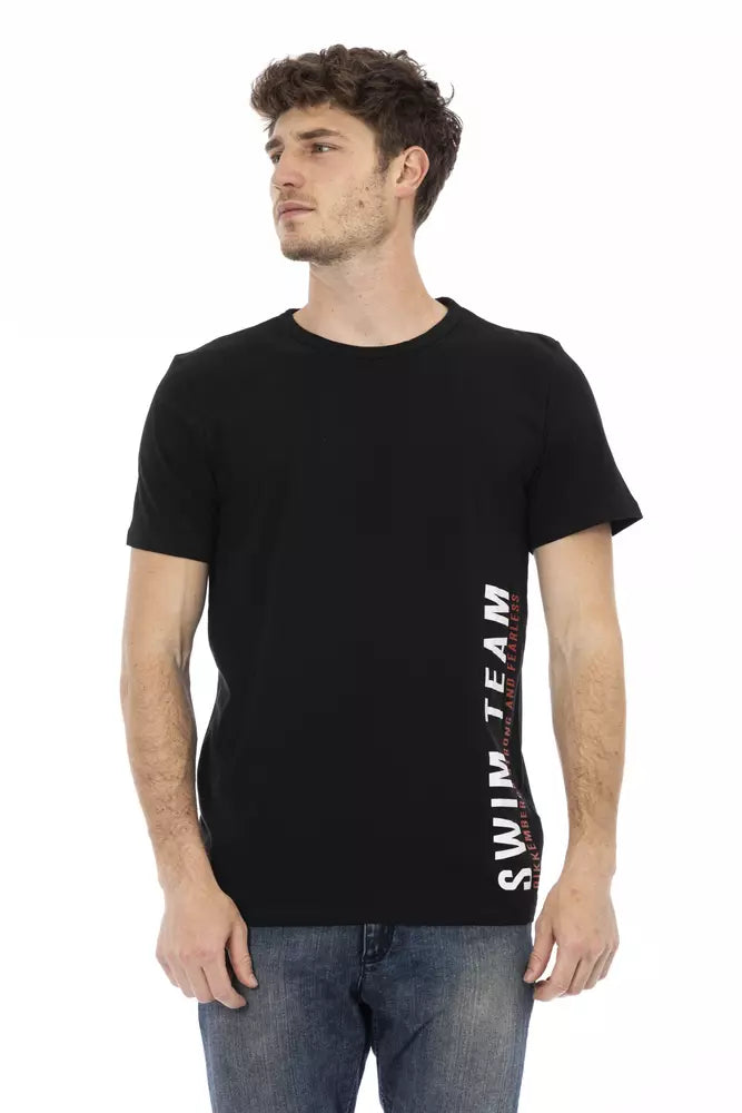 Black Cotton T-Shirt
