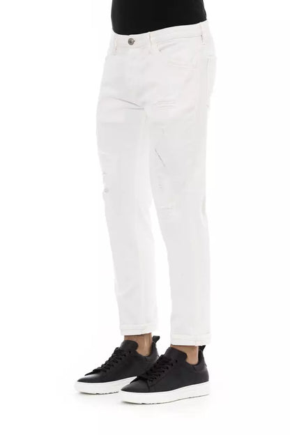 White Cotton Jeans & Pant
