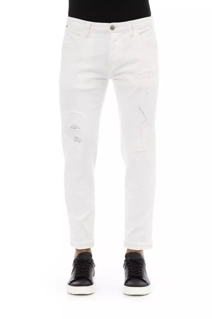 White Cotton Jeans & Pant