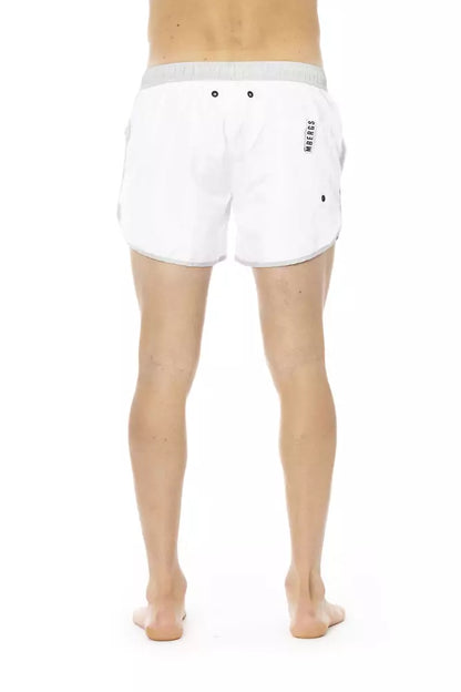 White Polyester Swimwear