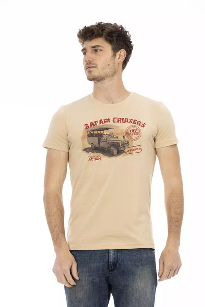 Beige Cotton T-Shirt