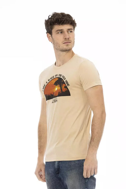Beige Cotton T-Shirt
