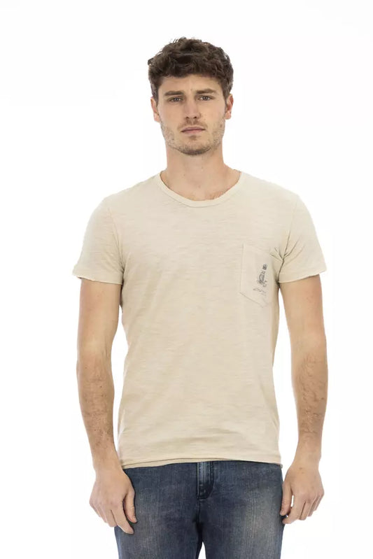 Beige Cotton T-Shirt