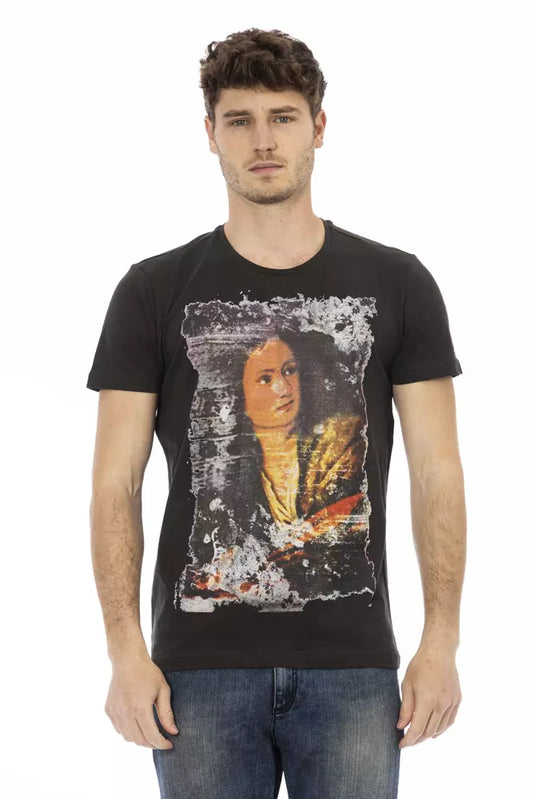 Black Cotton T-Shirt