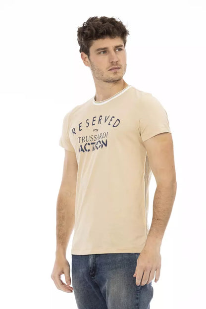 Beige Cotton T-Shirt