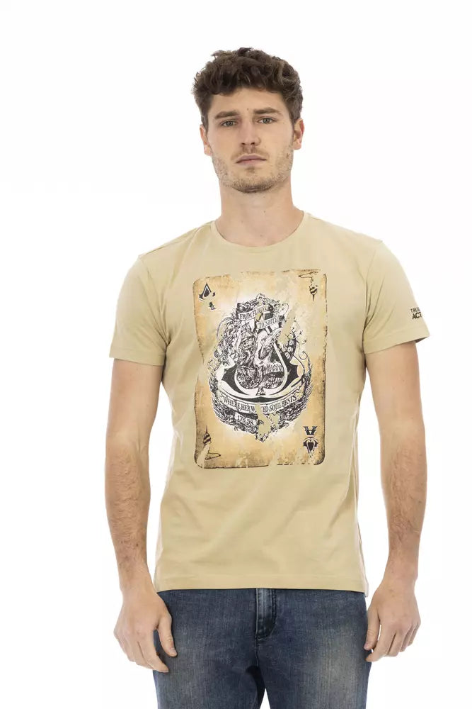 Beige Cotton T-Shirt