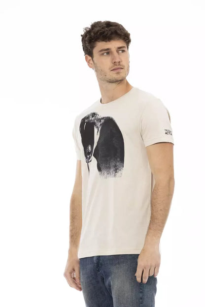 Beige Cotton T-Shirt