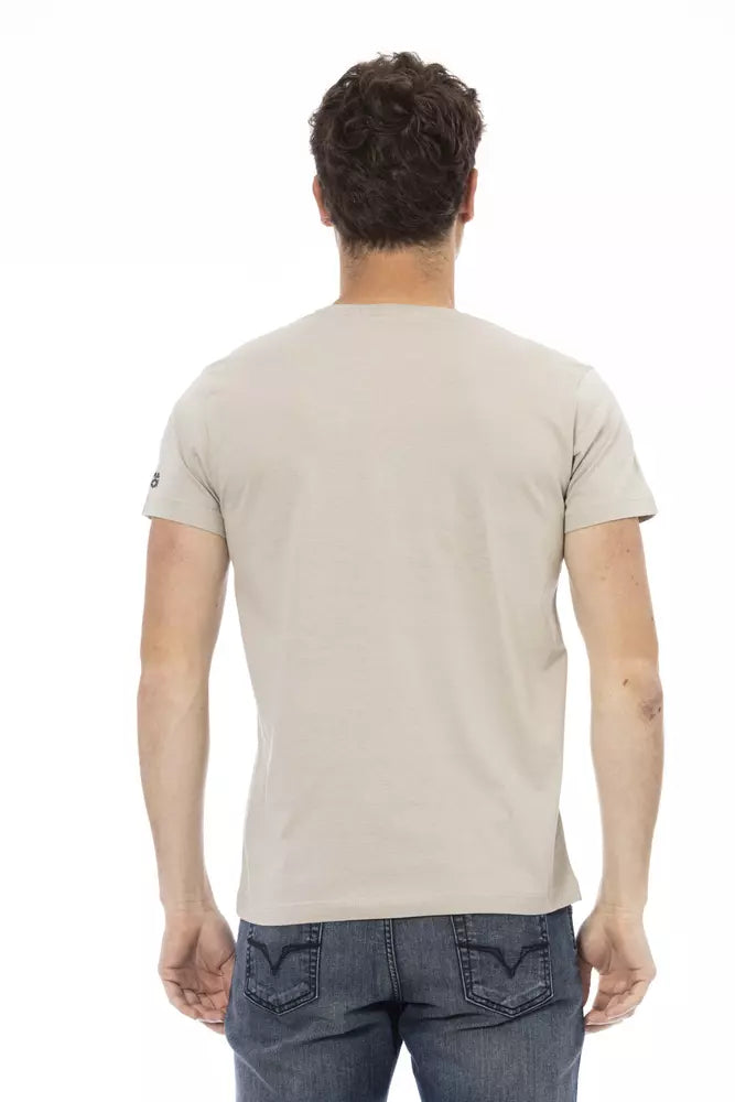 Beige Cotton T-Shirt