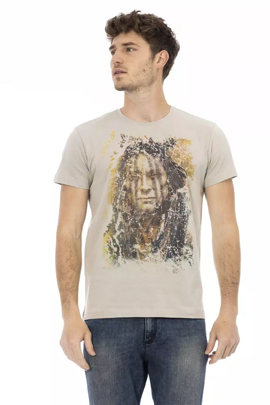 Beige Cotton T-Shirt