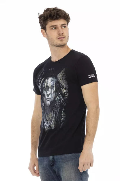 Black Cotton T-Shirt