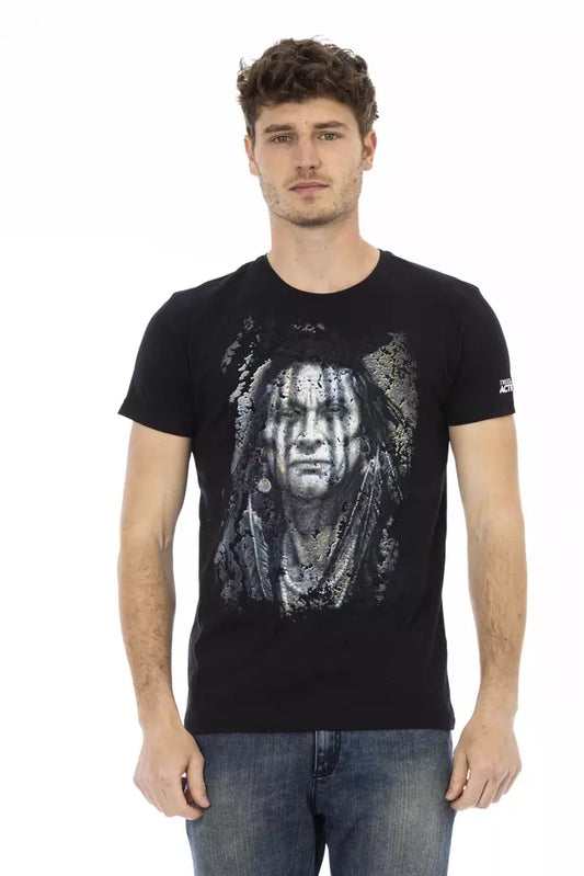 Black Cotton T-Shirt