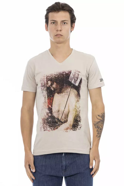 Beige Cotton T-Shirt