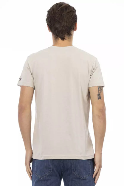 Beige Cotton T-Shirt