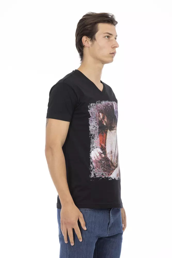 Black Cotton T-Shirt