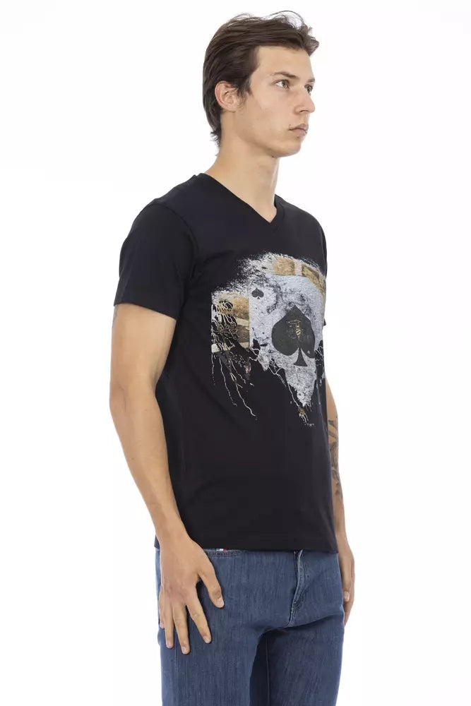 Black Cotton T-Shirt