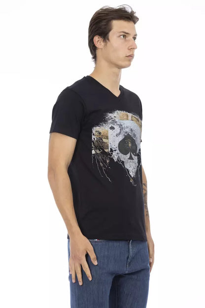 Black Cotton T-Shirt
